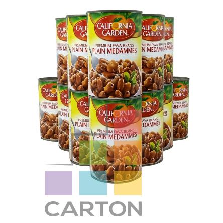 CALIFORNIA GARDEN PLAIN FOUL  MEDAMMES 12*450GM